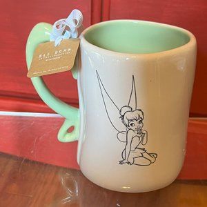 NEW Disney Rae Dunn TINKERBELL Peter Pan wing handle coffee mug NWT